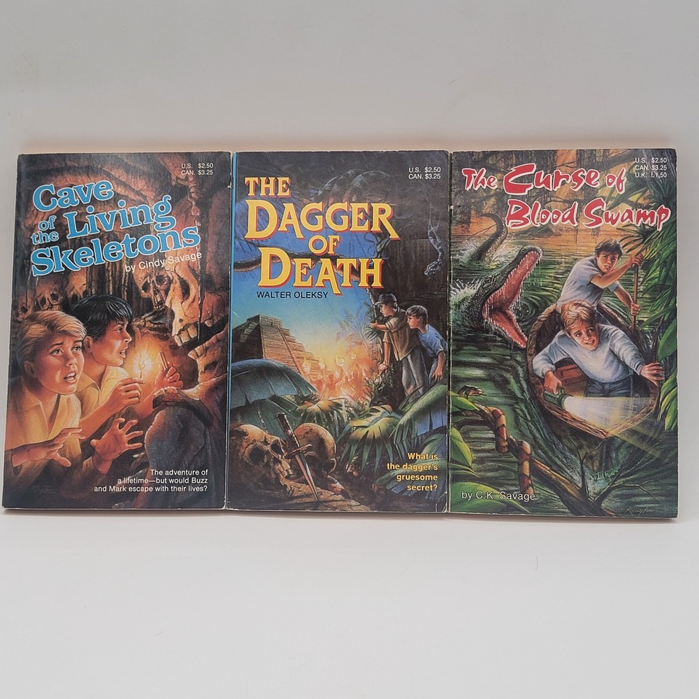 Savage Oleksy Worthington Press Horror Adventure Set 3 Paperbacks Vintage Good‎